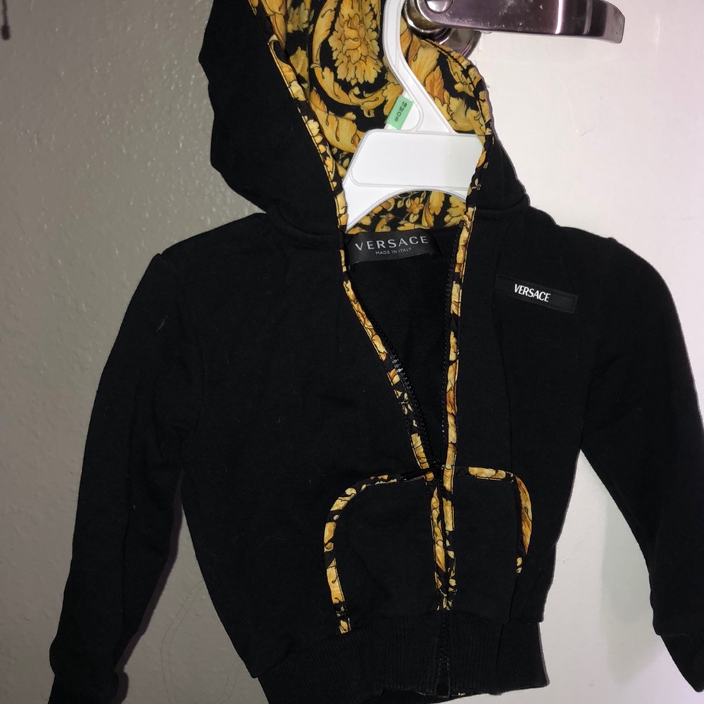 Versace black matching set size 12-18 months